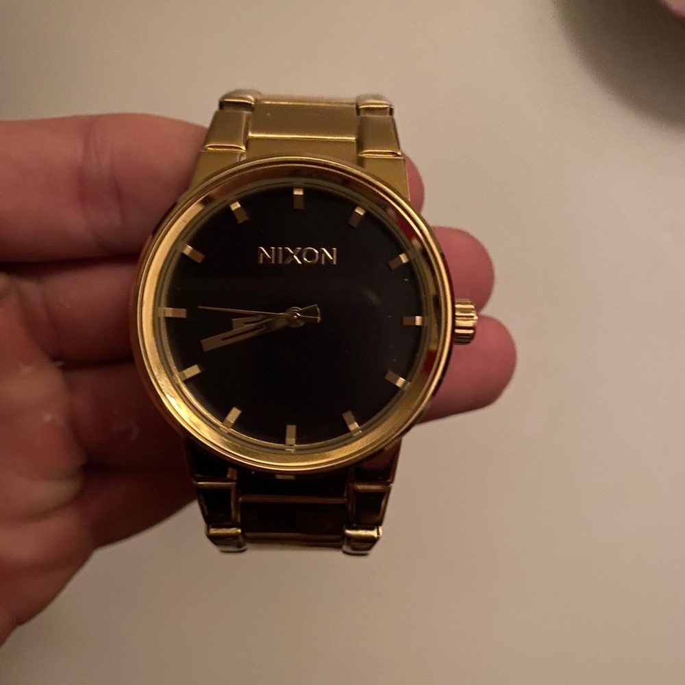 Gold Nixon Watch